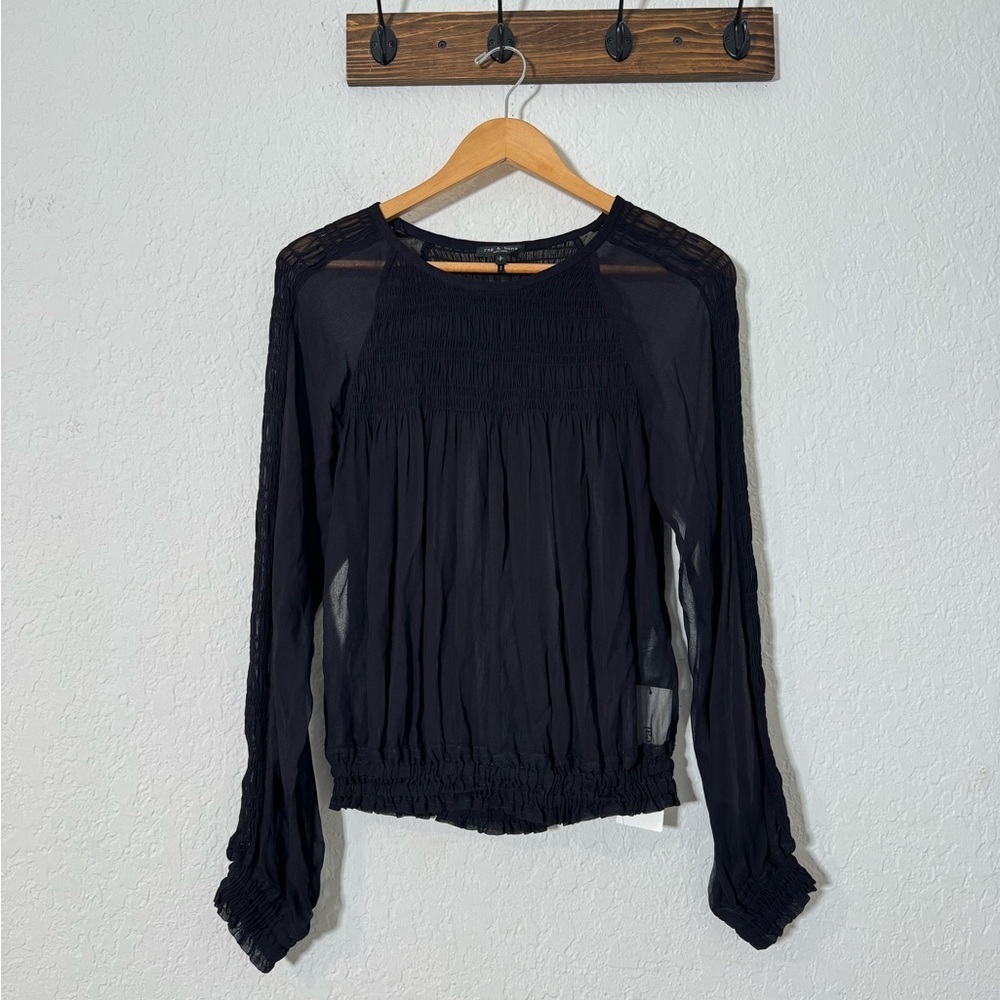 RAG & BONE Celeste Ruffle Blouse - Picture 2 of 7